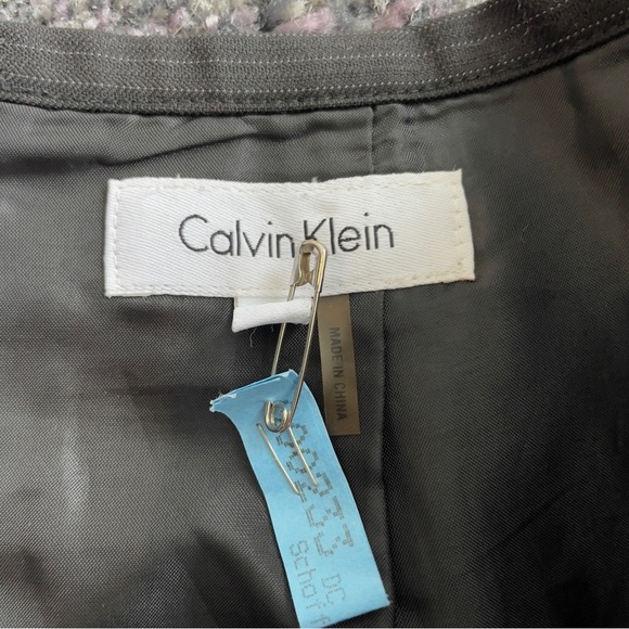 Calvin Klein pinstripe pencil skirt size 2 - Picture 6 of 11